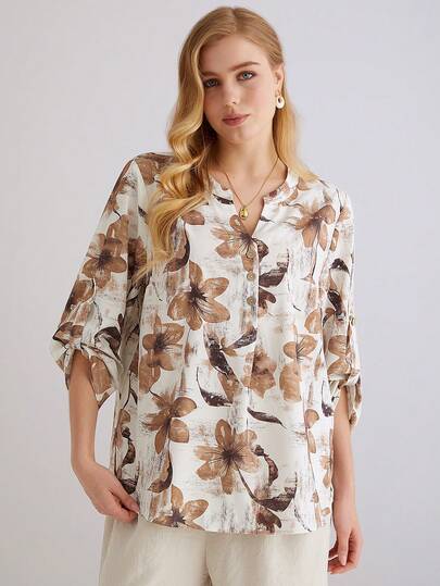 Parysyn 大码女式梭织休闲秋季两件套