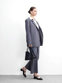 CUCCOO BIZCHIC 女士经典黑色绑带低跟鞋，圣诞节必备 - 靜夜黑色 - 查看 6