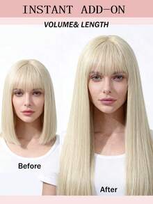 Butterfly Weft Hair Extensions Human Hair Glueless OVO Pu Hole Genius Hand Tied Invisible DIY Double Weft Hair Extensions Straight 1pc 16 Inches - S1001 - View 5