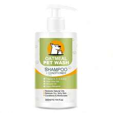 1瓶宠物洗发水，适用于猫狗：去除油脂，清洁，并缓解干燥、粗糙的皮肤。 - 300ml - 查看 6