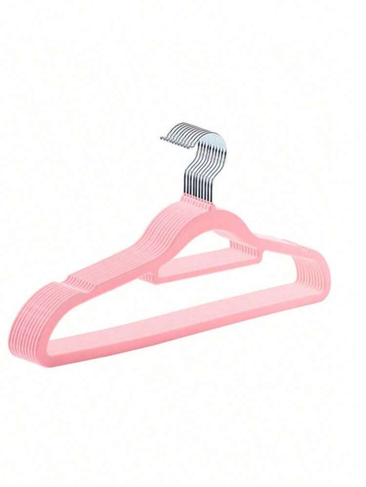 5/10/40个装家用成人褶皱布衣架，防滑设计，防止肩部堆积，适用于衣柜收纳，节省空间，可轻松悬挂弧度较大的衣物。衣物支撑衣架，是服装店的理想之选。可用于整理衣物、西装、衬衫、领带、女式衬衫、裙子和裤子。 - 彩色 - 查看 9