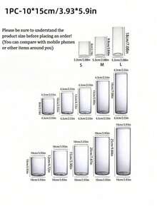 1个透明玻璃烛台，圆柱形玻璃花瓶，适用于餐桌装饰、艺术插花、婚礼派对中心装饰品、室内装饰、浪漫烛光晚餐、婚礼配件（不含蜡烛）、情人节礼物 | 圣诞节礼物。 - 彩色 - 查看 13