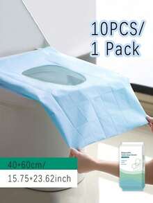 10pcs/20pcs Disposable Toilet Seat Covers, 10pcs/Pack, Individually Wrapped, Paper Material, Portable Hygienic Waterproof Toilet Pad, Extended Coverage Area, Suitable For Hotels, Public Places, Travel, Leisure Clubs And Home Use, Bathroom Decor, Autumn Decor - Multicolor - View 24
