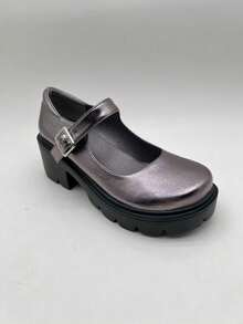 CUCCOO DOLLMOD 时尚女式萝莉鞋 白色厚底鞋 度假鞋 夏季Y2K朋克风酷炫街头运动风 圣诞节 秋季 新年 假日 - 灰色 - 查看 11