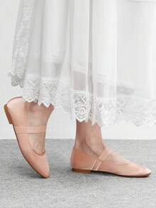 CUCCOO BIZCHIC Women's Casual Versatile Commute Simple Flats Valentine's Day - Baby Pink - View 5