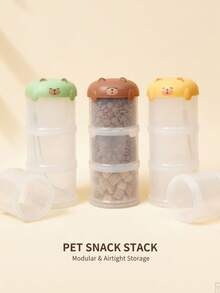 PETSIN 宠物密封分装罐 户外狗狗便携式多功能分装瓶 猫咪可拆卸储物罐 密封容器