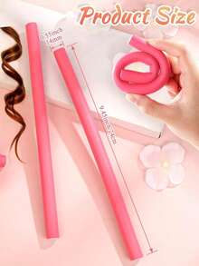 10/20/30/40/50支装柔性泡沫卷发棒，带尖尾梳，日常、旅行和睡眠造型工具，免烫不伤发，柔软睡眠卷发棒，通用隔热棒，冷烫棒，美发造型工具，生日礼物、节日礼物、母亲节礼物、卷发器、卷发棒、圣诞节礼物、卷发棒、卷发器、卷发工具 - 彩色 - 查看 5