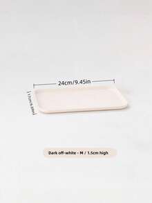 1 PC Large Medium Small Rectangular Easy Clean Multi Functional Storage Clear Plastic Tray Home Organizing Commercial Use Party Event Storage Container Organization Supplies Serving Tray - Apricot - View 8