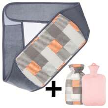 Three Pieces Set: Water-Filled Waist Warmer, Hot Water Bottle, Hand Warmer, Waist And Stomach Warmer, Water-Filled Waist Support Belt.