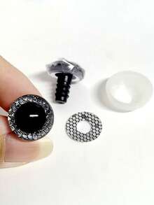 SHEIN 12 Pcs 3d Animal Eyeballs, Sparkling 3d Snake Scale Pattern Plush Toy, Plastic Accessories, Resin Crystal Eye Ornaments, Fall Decor,Christmas Decorations Boys Backpack, Halloween, Backpack School. Clear Backpack, School, Halloween Costume. - Multicolor - View 11