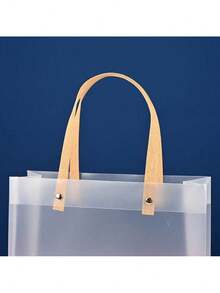 PVC透明手提袋，PP塑料磨砂礼品袋，礼品包装袋，婚礼糖果礼品袋 - 無色 - 查看 6