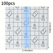 100 Pieces Of Waterproof Tape, Transparent Film Dressing Tape, Suitable For Showering, Swimming, Protection, And Post Tattoo Care - Blue - View 17