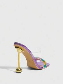 CUCCOO SZL Women Gladiator Sandals Valentine's Day - Purple - View 3