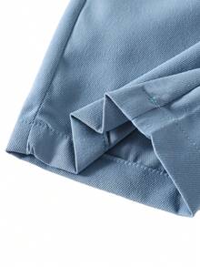 Bộ vest màu xanh xám cho bé trai tuổi teen - Áo vest không tay + Quần tây, trang phục lịch sự, trang trọng cho tiệc sinh nhật, đám cưới, buổi biểu diễn, lễ tốt nghiệp và các dịp trang trọng khác. - Màu xanh bụi bặm - Xem 6