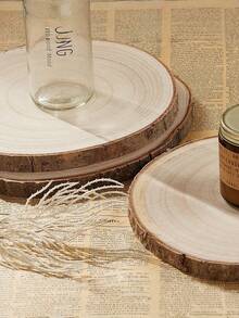 1pc Large Wood Chip, Natural Wood Chip, Unprocessed Wooden Dining Table Ornament. Wood Chips Can Be Used For Display, Crafts, Painting, Table Decoration, Wood Carving, Diy Projects, Wood Chips, Craft Supplies, Timber, Raw Wood Chips, Wood, Weddings, Christmas, Christmas Crafts, Adult Crafts, Arts And Crafts, Diy, Coasters, Wooden Toys, Wooden Decorations, Wooden Toys, Diy Crafts. - Multicolor - View 2