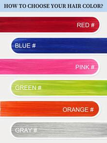 3片装彩色夹式接发，18英寸长直发，100%真人发丝，红色，隐形直发挑染，彩色发片，彩虹接发，适合女性女孩日常佩戴，冬季、圣诞节、万圣节装扮，秋季穿搭，女士秋季穿搭 - SRed - 查看 12