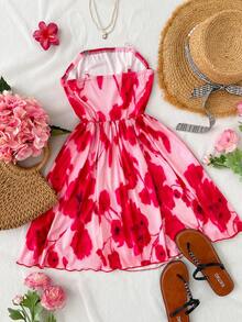 Sparklyn 时尚百褶筒裙，适合少女穿着，可用于派对、度假、郊游等场合，清新优雅的设计，飘逸灵动，适合生日派对、聚会、活动、派对等各种场合，时尚甜美。 - 彩色 - 查看 2