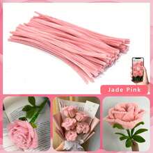 Bộ 100 chiếc que nhung/dây kẽm nhung tự làm, kèm video hướng dẫn, 62 màu sắc, chất liệu nhung mềm mại dùng cho đồ thủ công, trang trí nghệ thuật, làm quả bông. - Nhiều màu - Xem 9