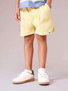 SUMWON Boys Striped Short Sleeve T-Shirt And Casual Shorts Two Piece Summer Outfit Set With Crew Neck Comfortable Everyday Wear - Multicolor - View 4