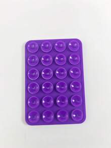 1个手机硅胶吸盘，带24个方形吸盘，双面硅胶吸盘手机支架，适用于手机壳、自拍、视频等多种场景。