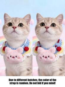 1 可爱宠物项圈；宠物针织项圈；猫咪围兜；狗狗围裙；宠物配饰；宠物用品 - 彩色 - 查看 13