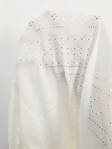 Bonvoyette 春夏新款白色单层梭织短裤，优雅度假风女士泳装下装 - 白色 - 查看 12