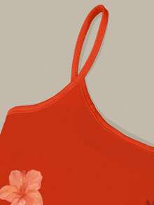 EMERY ROSE 女士休闲棕榈树印花吊带背心 - 彩色 - 查看 4