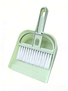 1件迷你塑料簸箕扫帚套装，桌面迷你小扫帚，仓鼠宠物清洁刷，家用键盘刷，适用于家庭和办公室使用，宠物笼清洁，以及各种清洁工具和宠物用品。 - 彩色 - 查看 5
