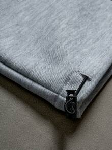 STYNVO 男士纯色抽绳腰带口袋宽松运动裤 - 灰色 - 查看 6