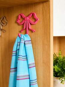 Joivida 1pc/2pcs Decorative Bow Wall Hook, Metal Bowknot Hanger For Entryway, Living Room, Bathroom, Light Luxury Alloy Coat Hook For Closet, Hallway, Bedroom, Key Holder, Towel Hook, Robe Hook, Handbag Hook, Strong And Durable, Elegant Gold/Black Finish, Perfect For Hanging Coats, Hats, Scarves, Keys, Bags, Towels, Adds A Touch Of Elegance To Any Space - Multicolor - View 6