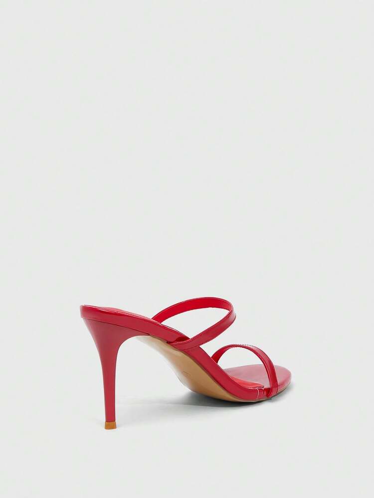 CUCCOO SZL Women's Fashionable Elegant Commuting Red Sexy High Heel Sandals