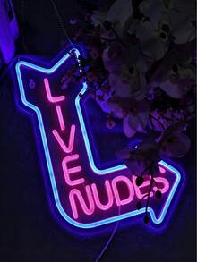 Double Color Neon Arrow Decorative Light - USB Acrylic Sign For Indoor Use, Game Room Ambience, Party Decor, Perfect Gift For Birthdays/Christmas - Multicolor - View 8