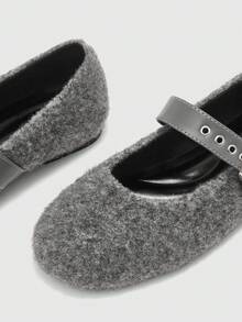 CUCCOO BIZCHIC Women's Flat Shoes Valentine's Day - Dark Grey - View 7