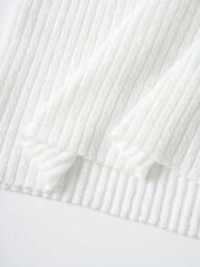 Franclia 新款春夏欧美风修身仿珍珠奢华露背针织上衣，优雅女士日常通勤、派对、聚会场合皆宜 - 白色 - 查看 3