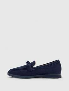 CUCCOO BIZCHIC Women's Casual Versatile Commuting Simple Twist Flats Valentine's Day - Blue - View 9