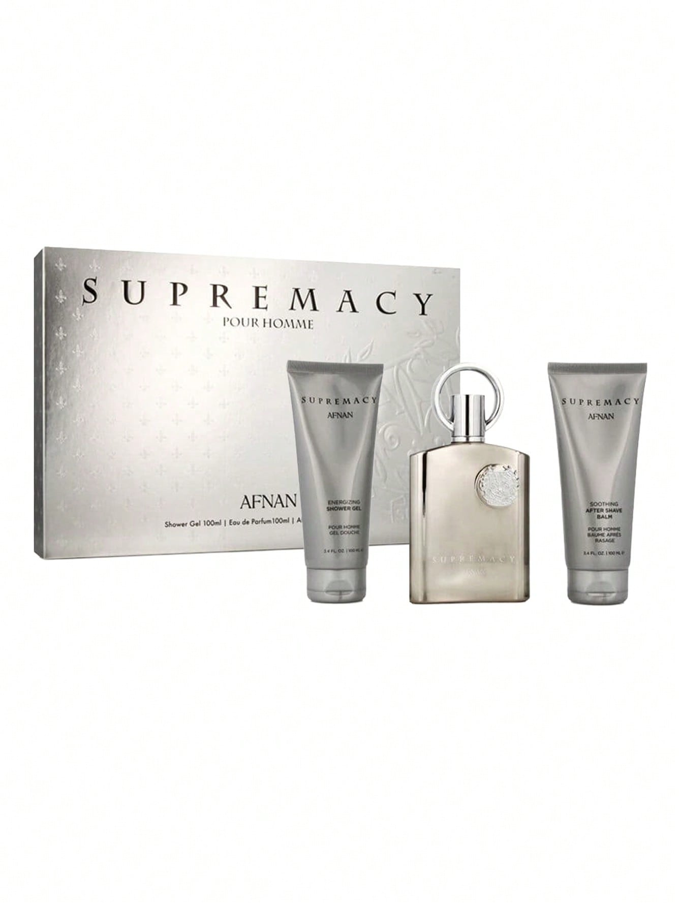 Afnan مجموعة هدايا عطر سوبريماسي سيلفر إيو دي بارف...