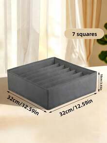 1/2/3/4件套大容量节省空间可折叠便携式分隔收纳抽屉整理篮和盒子，是收纳衣物、配饰、袜子、围巾、服饰、卧室和家居用品的理想之选，也是衣柜整理的完美方案。家居装饰收纳必备单品。 - 灰色 - 查看 17