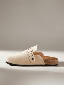 Solecia GIÀY NỮ BỆT THANH LỊCH CHO KỲ NGHỈ HÈ, KỲ NGHỈ XUÂN, LỄ PHỤC SINH VÀ GIÁNG SINH - Màu hạnh nhân nhạt - Xem 3