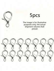 5/20/60 件套高级珠宝扣环及配件套装，适用于 DIY 手链项链制作，专业工艺用品，成人爱好者礼物之选，金属配件 - 均碼 - 查看 17