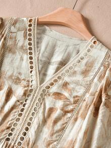 Rusticease 女士休闲印花连衣裙，适合度假 - 彩色 - 查看 4