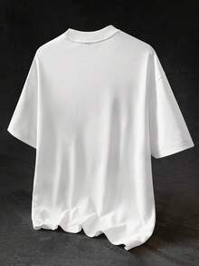 STYNVO 男士印花圆领短袖休闲百搭T恤 - 白色 - 查看 3