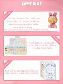 POKOJA LAND Blind Box (Non-Plush Filling), Blind Box Character Set - Happy Park Animal Theme High-Quality Collectible Toy | Ideal Surprise Gift For Family And Friends | Cute Decorative Collectible Toy, 8 Regular Models + 1 Hidden Model,Suitable As Gift For Friends - Tide play blind box - View 6