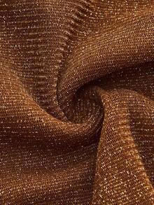 Maija Conjunto de Maiô Bikini Sexy com Bandô Franzido de Cor Sólida para Mulheres - Castanho - Visão 8