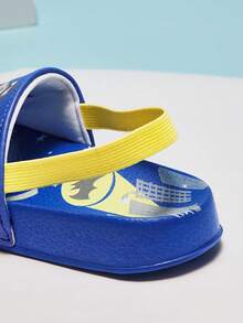 BATMAN X Cozy Pixies 1 Pair Fashion Versatile Summer Beach Cute Graphic Infant Slide Slippers, Flat Sandals - Blue - View 5