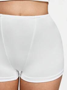 SHAPORA Quần short ngủ nữ màu trơn, cạp chun. - trắng - Xem 7