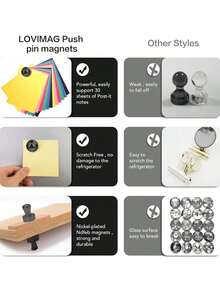 5 10 20 PCS Strong Magnetic Metal Heavy Duty Multi Purpose Black Magnets For Whiteboard Fridge Home Office Organization DIY Crafts Hardware Tools Storage Display Powerful - Black - View 3