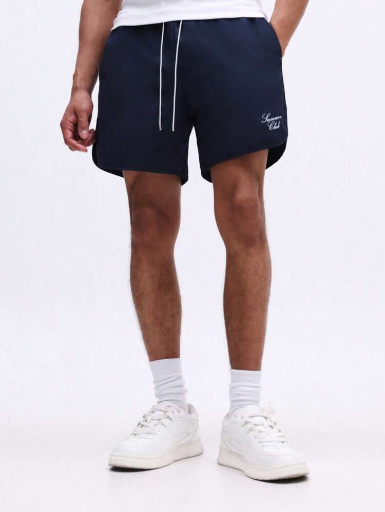 Curved Hem Short With Drawstring