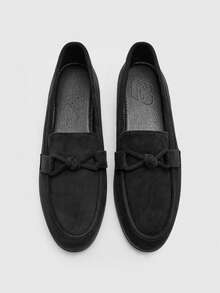 CUCCOO BIZCHIC Damloafers med twistdesign och casual slip-on - Svart - Visa 2