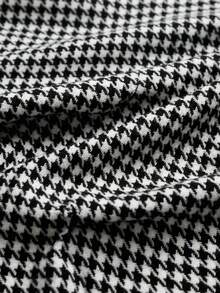 少女纯色蝴蝶结装饰休闲A字迷你裙 - 黑色 - 查看 3