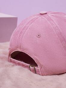 SCOOBY-DOO X SHEIN Mũ lưỡi trai in hình hoạt hình và chữ cái thời trang và đa năng, thích hợp để đội hàng ngày, là phụ kiện thời trang cao cấp dành cho cả nam và nữ, món quà tuyệt vời cho gia đình và bạn bè, có thể điều chỉnh kích cỡ, phù hợp cho mọi mùa. - Màu Hồng baby - Xem 5